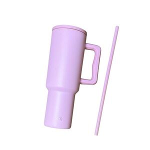 Simple Modern 40oz Pink Tumbler with Handle and Straw